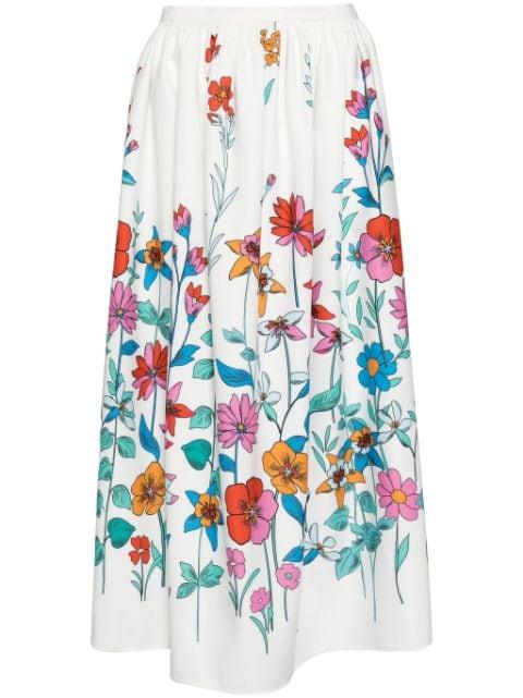 Hibiscus midi skirt by BAMBAH