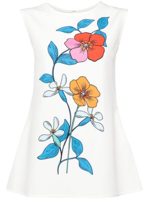 Hibiscus sleeveless tunic by BAMBAH