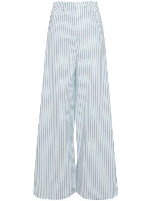 Kate striped wide-leg trousers by BAMBAH