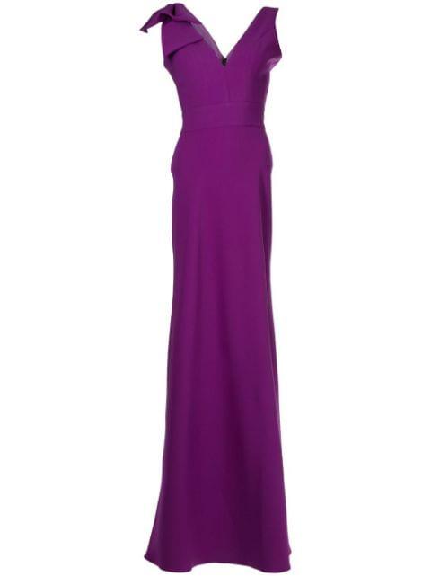 Marianne bow detail gown by BAMBAH