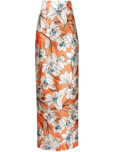 Raquel pencil maxi skirt by BAMBAH