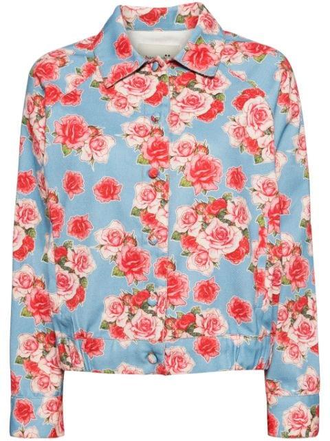 Rose denim jacket by BAMBAH