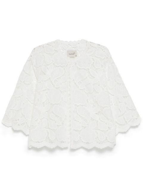 chloe crochet bralet jacket by BAMBAH