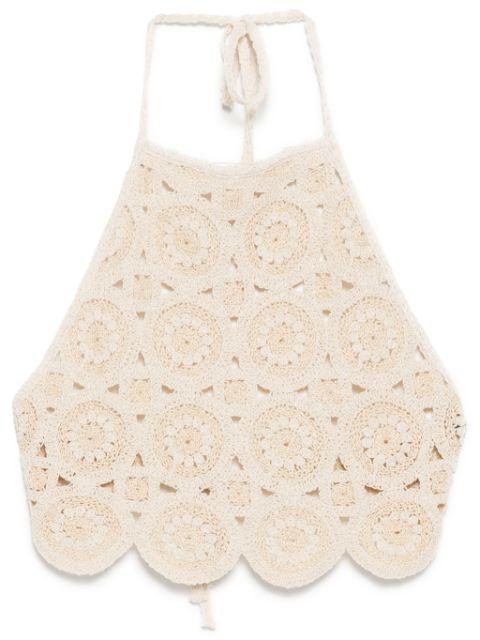 cropped halter top by BAMBAH