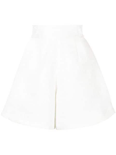 floral-pattern high-waisted shorts by BAMBAH