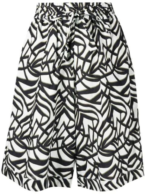 geometric-print bermuda shorts by BAMBAH