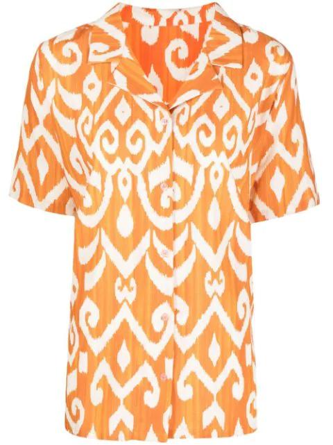 geometric short-sleeve shirt by BAMBAH
