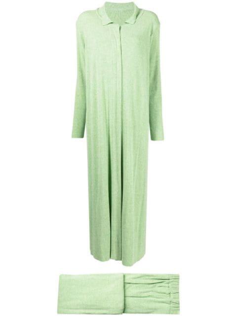 knitted long dress-trousers set by BAMBAH