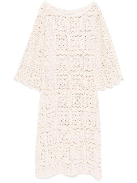metallic crochet kaftan dress by BAMBAH