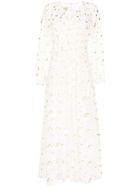 polka dot pattern kaftan by BAMBAH