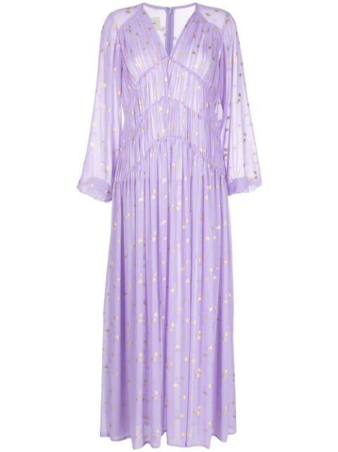 polka-dot print long dress by BAMBAH