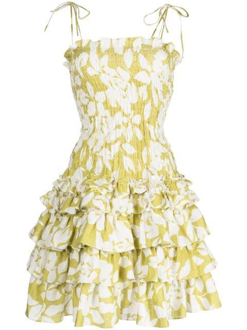 ruffle-detail minidress by BAMBAH