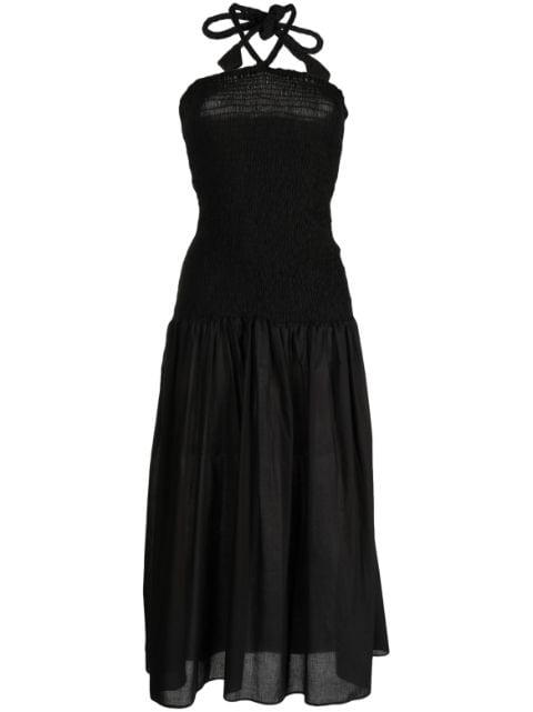 shirred-panel dress by BAMBAH