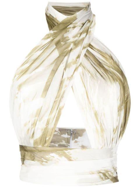 tie-dye halterneck top by BAMBAH