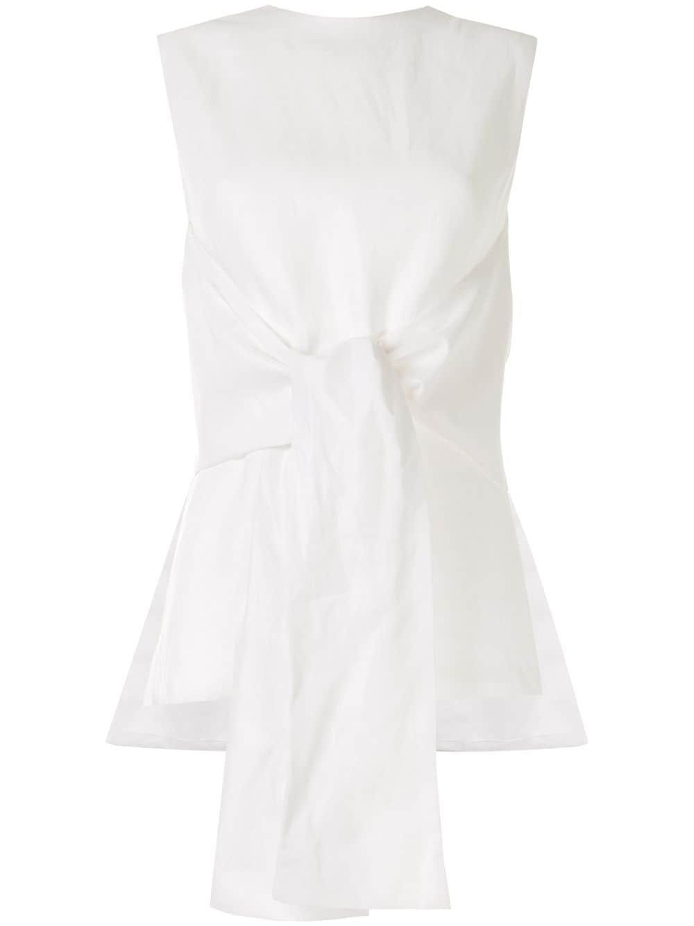 tie front tunic by BAMBAH