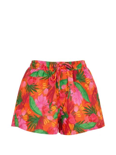 floral drawstring shorts by BANANA MOON