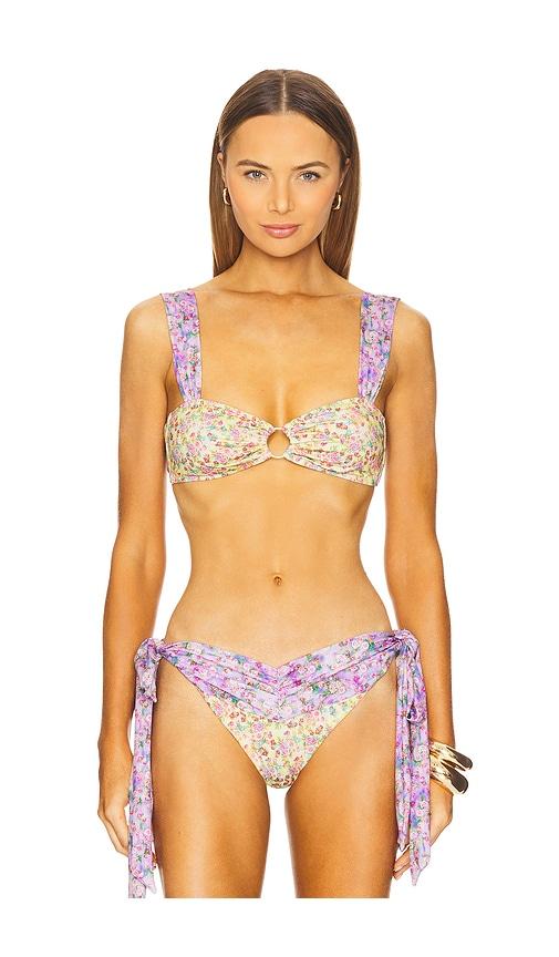 Bananhot Dory Bikini Top in Purple,Lemon by BANANHOT