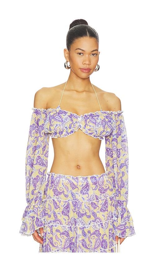 Bananhot Elma Shirt in Yellow,Purple by BANANHOT
