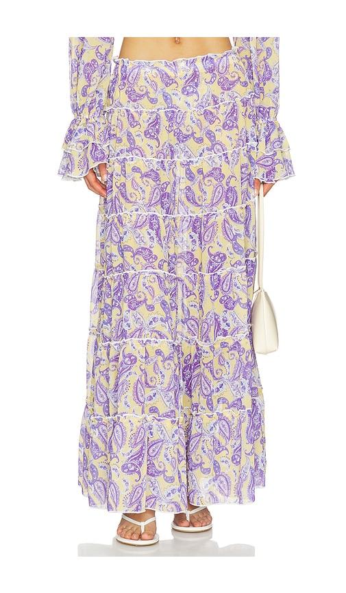 Bananhot Elma Skirt in Yellow,Purple by BANANHOT