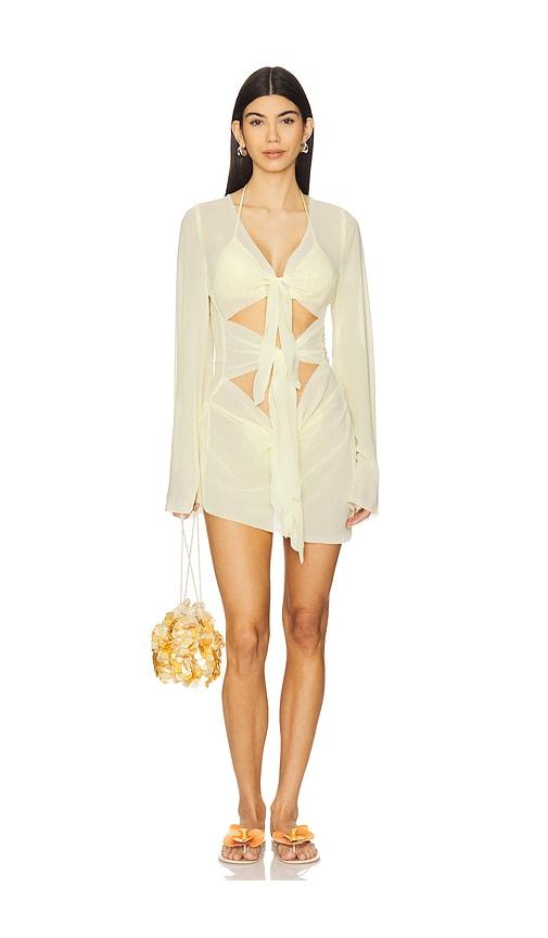 Bananhot Maci Mini Dress in Yellow by BANANHOT