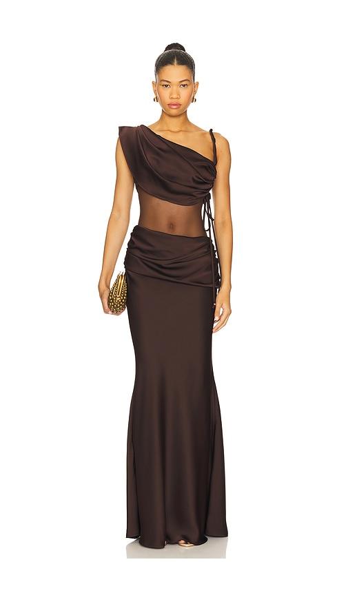 Bananhot Onyx Dress in Chocolate by BANANHOT