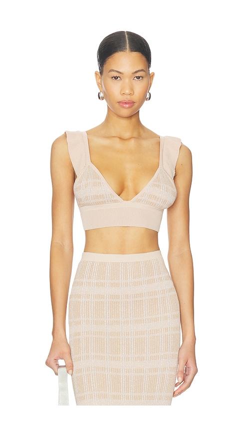Bananhot Petra Crop Top in Neutral by BANANHOT