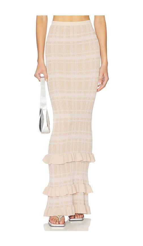 Bananhot Petra Maxi Skirt in Neutral by BANANHOT