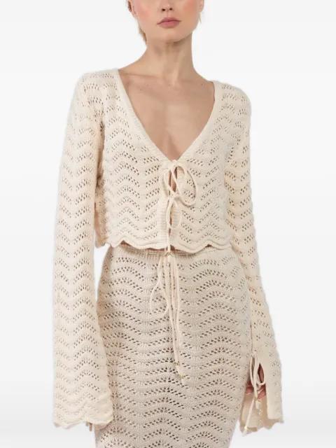 Miana knitted tie shirt by BANANHOT