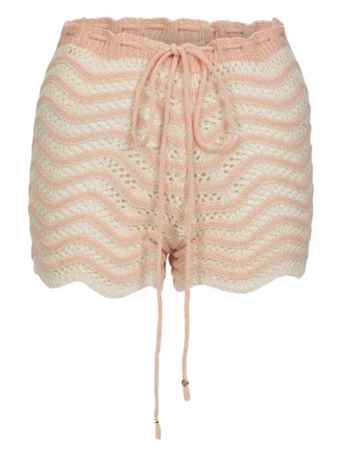 Mina knitted drawstring shorts by BANANHOT