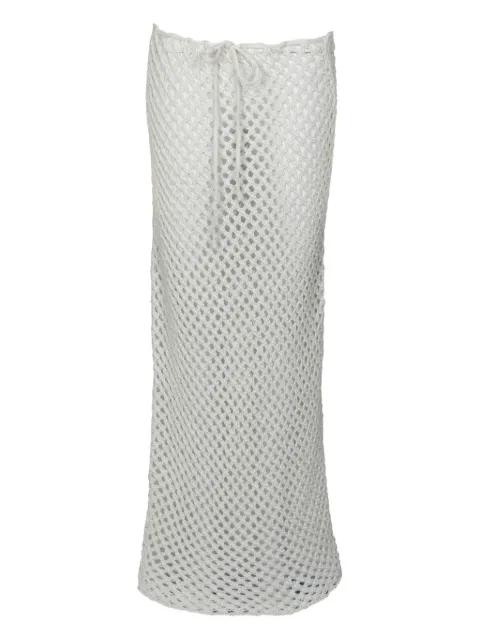 open-knit skirt by BANANHOT