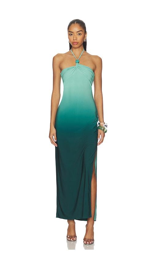 Baobab Bari Maxi Dress in Green, Blue by BAOBAB