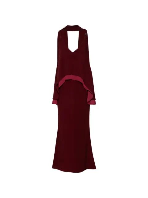Danielle V-neck open-back maxi dress by BAOBAB