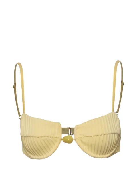 Roma textured bikini top by BAOBAB