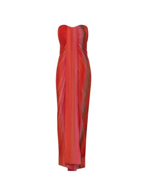 cascading slit maxi dress by BAOBAB