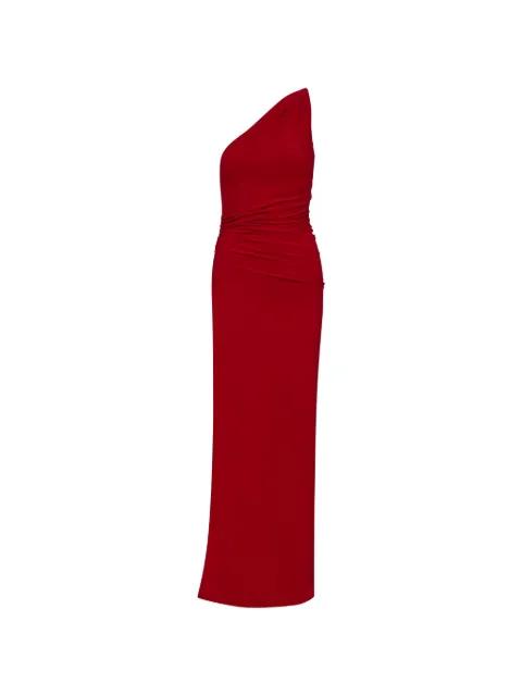 one-shoulder ruched dress by BAOBAB