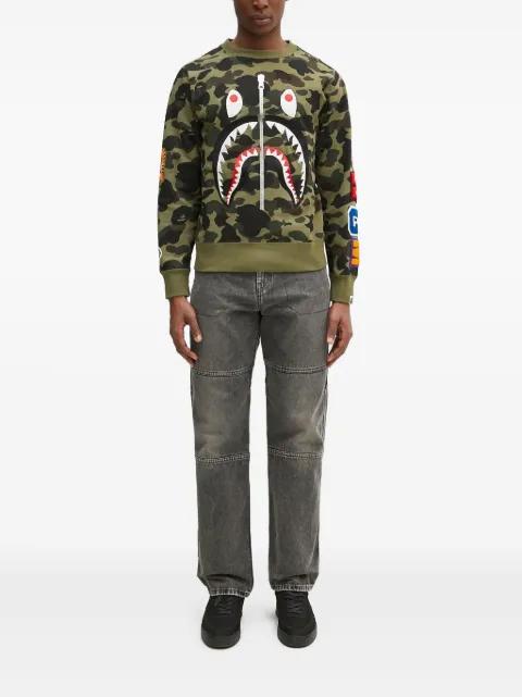 1St Camo Shark Crewneck sweatshirt by BAPE