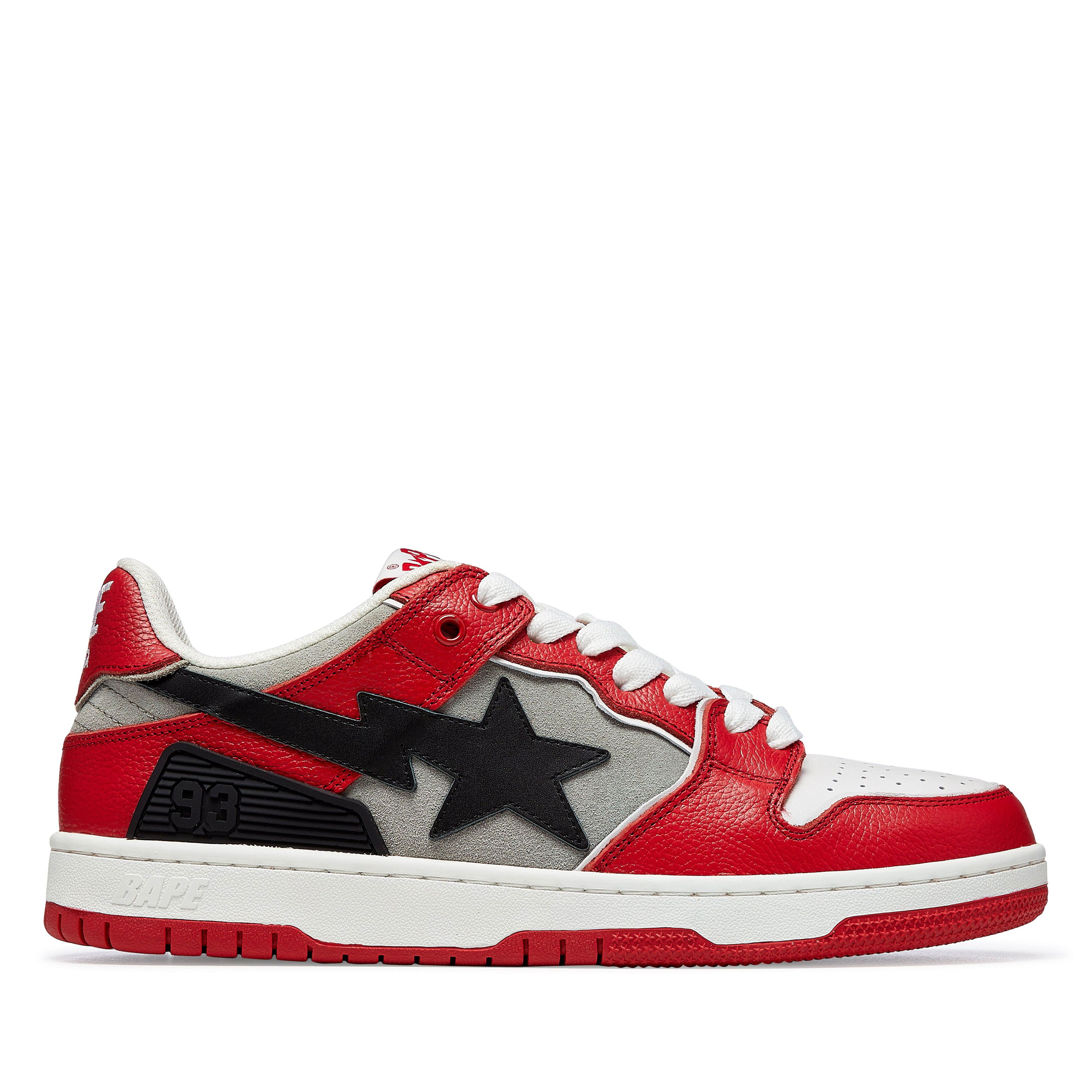 A Bathing Ape Bape® SK8 STA™ M1 (Red) by BAPE | jellibeans