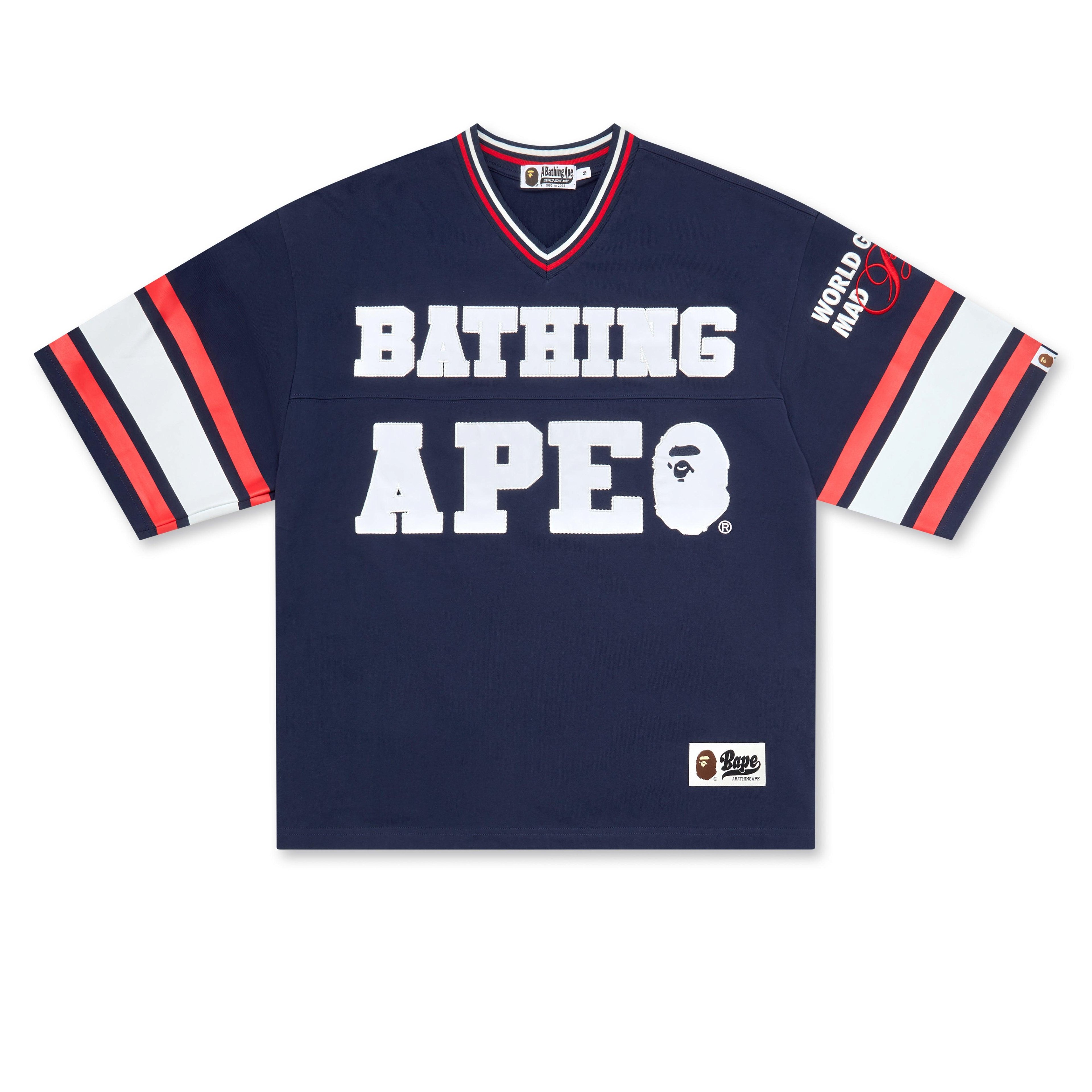 A Bathing Ape® - Football Jersey - (Navy) by BAPE