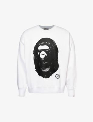 A Bathing Ape x Joshua Vides branded-print cotton-jersey sweatshirt by BAPE