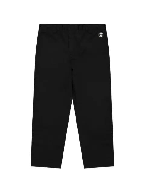 AAPE NOW moonface logo woven pants by BAPE