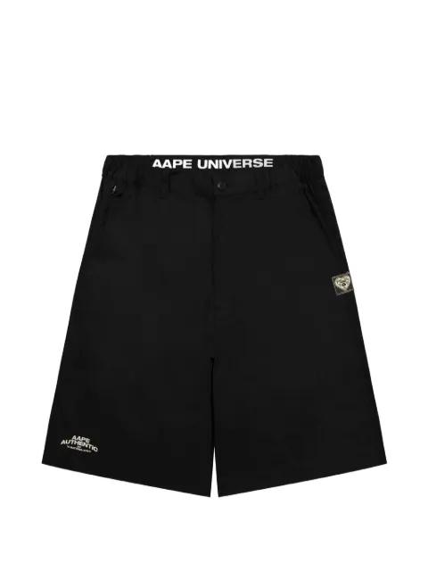 AAPE Universe logo-patch shorts by BAPE