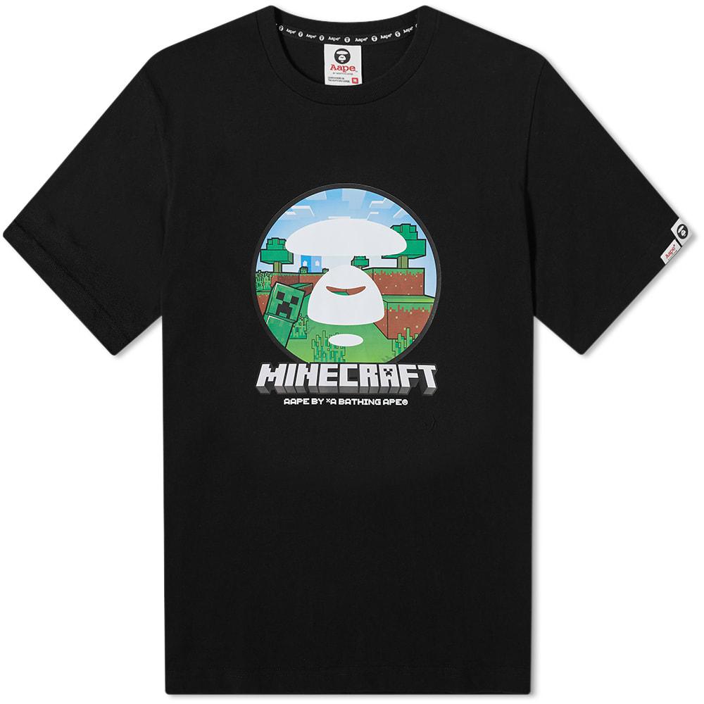 AAPE x Minecraft Ape Head Tee by BAPE