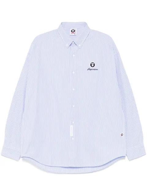 AAPENOW moonface-logo checked shirt by BAPE