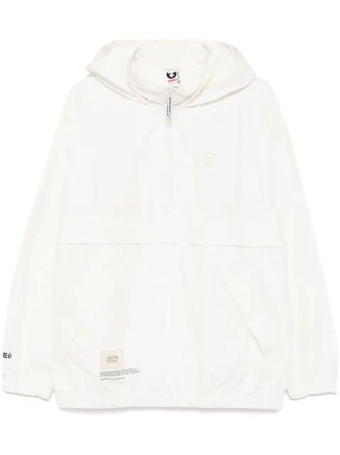 AAPENOW moonface-logo half-zip jacket by BAPE