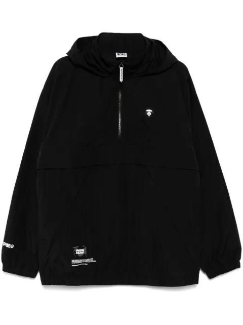 AAPENOW moonface-logo half-zip jacket by BAPE