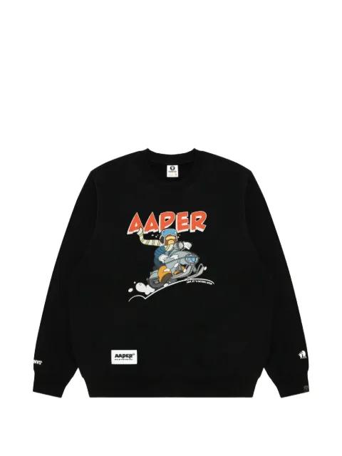 AAPER graphic-print sweatshirt by BAPE
