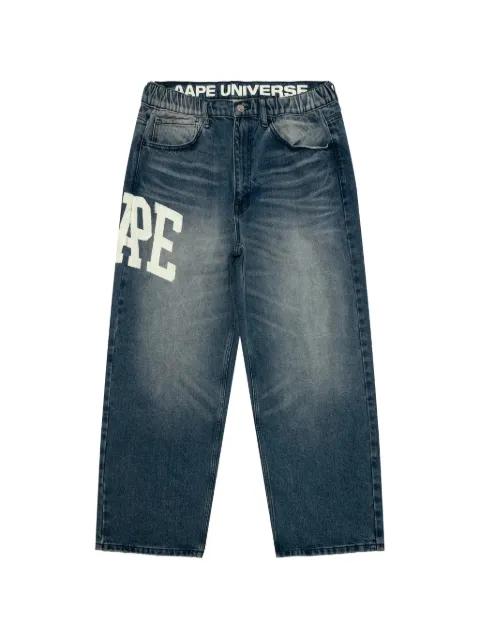 AAPESPORT logo jeans by BAPE