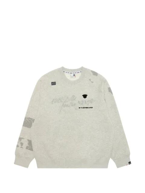 AAPEUNVS embroidered-details cotton sweatshirt by BAPE