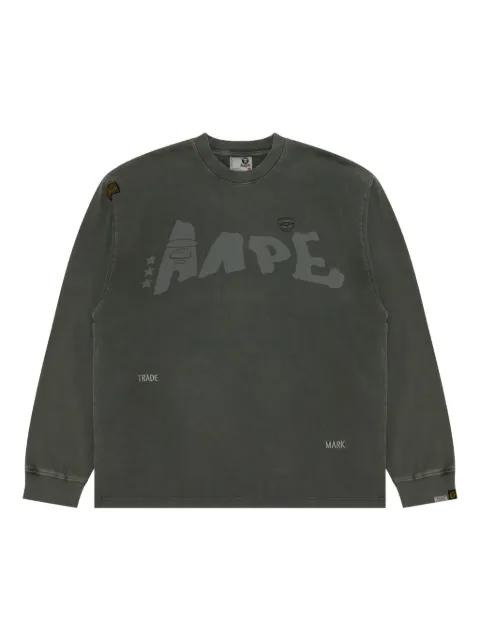 Aape-logo long-sleeve T-shirt by BAPE