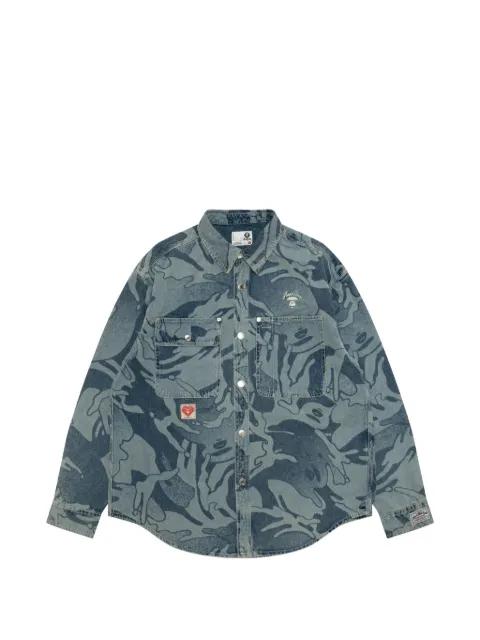 Aapeunvs buttoned print shirt by BAPE